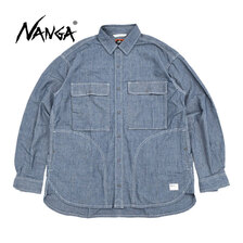 NANGA Hinoc Chambray Field L/S Shirt NW2411-1H800画像