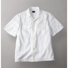 THE FLAT HEAD TWILL SHORT SLEEVE SHIRT FN-SCR-013S画像