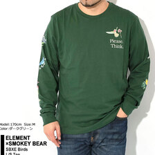 ELEMENT &times; SMOKEY BEAR SBXE Birds L/S Tee BE021-062画像