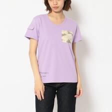 AVIREX CAMO PRINT COMBI POCKET T-SHIRT 7832132014画像