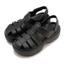 crocs tomp Fisherman Sandal Black 209938-001画像