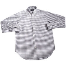 IKE BEHAR #MG2100 TRADITIONAL FIT L/S GINGHAM CHECK SHIRTS画像