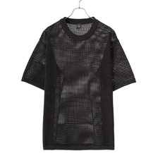 GOLD COTTON MESH YARN S/S CREW NECK SHIRT 24A-GL79317画像