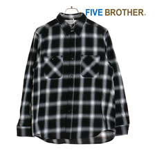 FIVE BROTHER WORK SHIRTS (REGULAR) WHITE 152464O画像