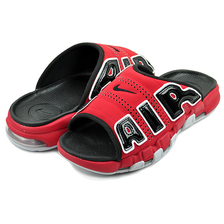 NIKE AIR MORE UPTEMPO SLIDE university red/white-black FJ6036-600画像