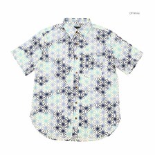 衣櫻 Lot.SA-1612 サザンクロス素材 半袖レギュラーシャツ - 麻ノ葉グラデーション - SA1612画像
