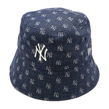 NEW ERA バケット01 セーラーブリム Sailor Brim MLB Jacquard ニューヨーク・ヤンキース ネイビー &times; クローム 14109617画像