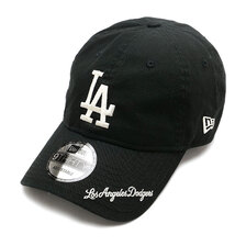 NEW ERA 9THIRTY MLB Visor Logo ロサンゼルス・ドジャース ブラック 14109772画像