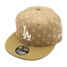 NEW ERA 9FIFTY MLB Jacquard ロサンゼルス・ドジャース カーキ &times; クローム カーキバイザー 14109652画像