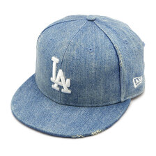 NEW ERA 59FIFTY Damaged Denim ロサンゼルス・ドジャース ウォッシュドデニム 14109905画像