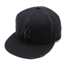 NEW ERA 59FIFTY Damaged Denim ニューヨーク・ヤンキース ブラック 14109890画像
