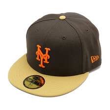 NEW ERA 59FIFTY Powered by GORO NAKATSUGAWA(min-nano)ニューヨーク・メッツ ブラウンスウェード ブロンズバイザー 14124658画像