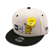 NEW ERA Youth 9FIFTY Pok&eacute;mon ポケモン ピカチュウ ボックスロゴ ストーン ブラックバイザー 14124285画像