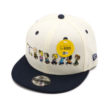 NEW ERA Youth 9FIFTY PEANUTS ピーナッツ フレンズ クロームホワイト ネイビーバイザー 14124288画像