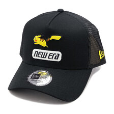 NEW ERA 9FORTY A-Frame トラッカー Pok&eacute;mon ポケモン ピカチュウ ブラック 14124342画像