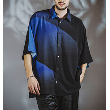 NO ID. グラデーションプリントドルマンスリーブBIG-SH 854006-768S画像