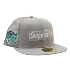 Supreme 24SS Box Logo Mesh Back New Era GRAY画像