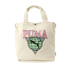 PUMA 14L 帆布トートバッグ WHITE J20302画像