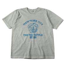 BARNS Pigment Dye Tube S/S Print T-shirt NYC Big Apple BR-24245画像