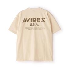 AVIREX MIL. STENCIL OFFICIAL LOGO T-SHIRT 7834134047画像