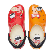 crocs CLASSIC CLOG "PRINGLES" RED/ORANGE 209642-6AD画像