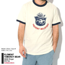 ELEMENT &times; SMOKEY BEAR SBXE Ringer S/S Tee BE021209画像