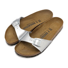 BIRKENSTOCK MADRID BS SILVER | BIRKO-FLOR | GOOD NARROW 40413画像