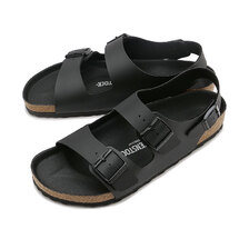 BIRKENSTOCK MILANO BS BLACK | BIRKO-FLOR | GOOD NARROW 1024998画像