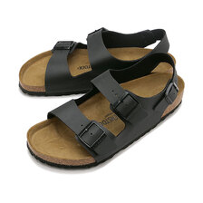 BIRKENSTOCK MILANO BS BLACK | BIRKO-FLOR | GOOD NARROW 34793画像