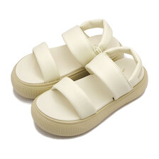 PUMA Mayu Puffy Sandals Wns Warm-White/Sugared-Almond-Putty 399451-01画像