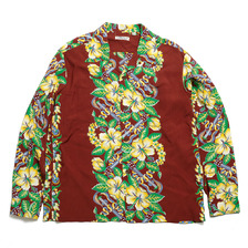 SUN SURF RAYON HAWAIIAN SHIRT - BLESSING GIFT FROM HAWAII - LONG SLEEVE SS29202画像