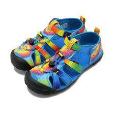 KEEN KIDS Youth SEACAMP II CNX VIVID-BLUE/ORIGINAL-TIE-DYE 1025152画像