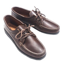 QUODDY #501416 BLUCHER MOCCASIN brown chrome画像