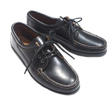 QUODDY #501414 BLUCHER MOCCASIN black chrome画像