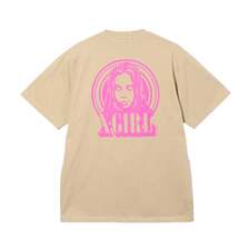 X-girl CIRCLE BACKGROUND FACE LOGO S/S TEE 105242011010画像