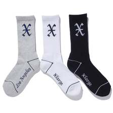 X-LARGE X LOGO SOCKS 101242054003画像