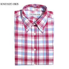 INDIVIDUALIZED SHIRTS L/S STANDARD FIT B.D. COTTON LINEN SHIRTS pink plaid画像