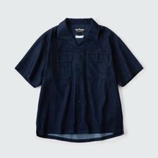 Wild Things Denim Open Collar S/S Shirt WT24014KB画像