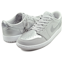 NIKE AIR JORDAN 1 RETRO LOW OG neutral grey/metallic silver CZ0790-002画像