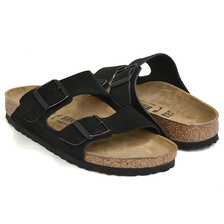 BIRKENSTOCK ARIZONA BLACK / SUEDE LEATHER NARROW 1027164画像