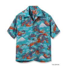SUN SURF RAYON HAWAIIAN SHIRT &ldquo;TEAM OF DRAGONS&rdquo; SS39227画像