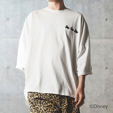 GLIMCLAP Mickey Mouse/Embroidered Oversized T-shirt 16-052-GLS-CE画像
