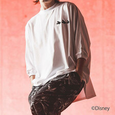 GLIMCLAP Mickey Mouse/Embroidered Dolman sleeve T-shirt 16-054-GLS-CE画像