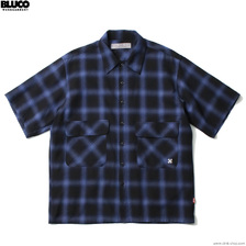 BLUCO OMBRE BIG POCKET WORK SHIRT S/S 143-21-004画像