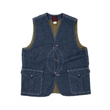 Workers Cruiser Vest, 9.5 oz Indigo Denim画像