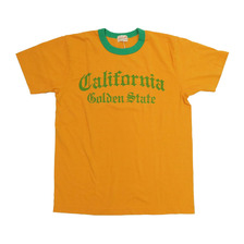 Whitesville 18/-S/S RINGER T-SHIRT California Golden State WV79328画像