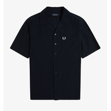FRED PERRY Lightweight Texture Revere Collar Shirt M7762画像