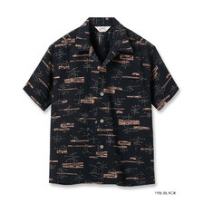 STAR OF HOLLYWOOD DOBBY COTTON OPEN SHIRT &ldquo;ATOMIC&rdquo; SH39320画像