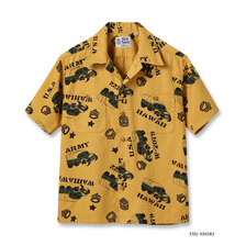 SUN SURF COTTON HERRINGBONE OPEN SHIRT &ldquo;ARMY VEHICLE&rdquo; SS39279画像
