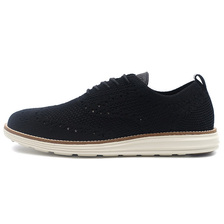 COLE HAAN ORIGINAL GRAND STITCHLITE KNIT WINGTIP OXFORD BLACK/IVORY C27959画像